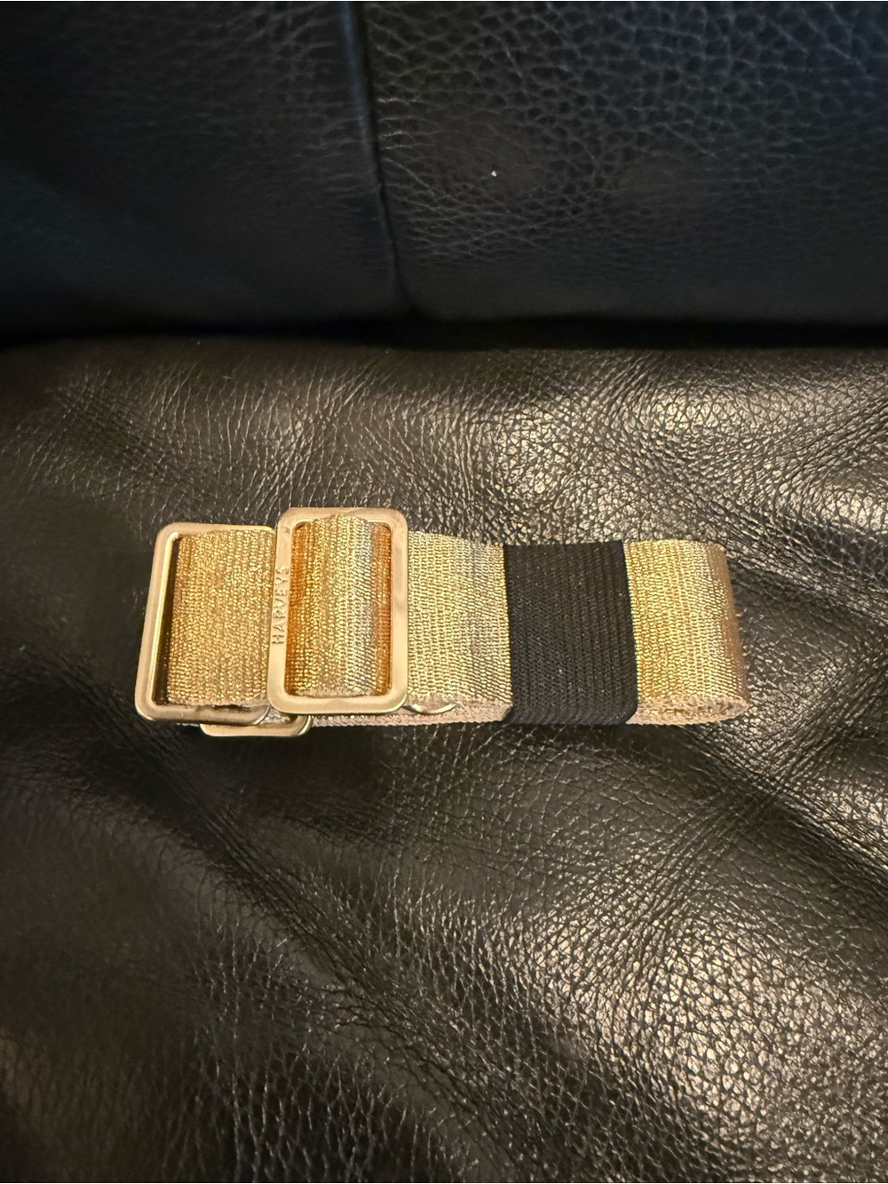 Harvey’s metallic Gold full length 4P strap